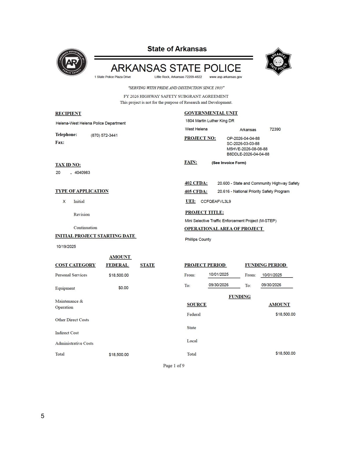 Meeting Packet — page 5