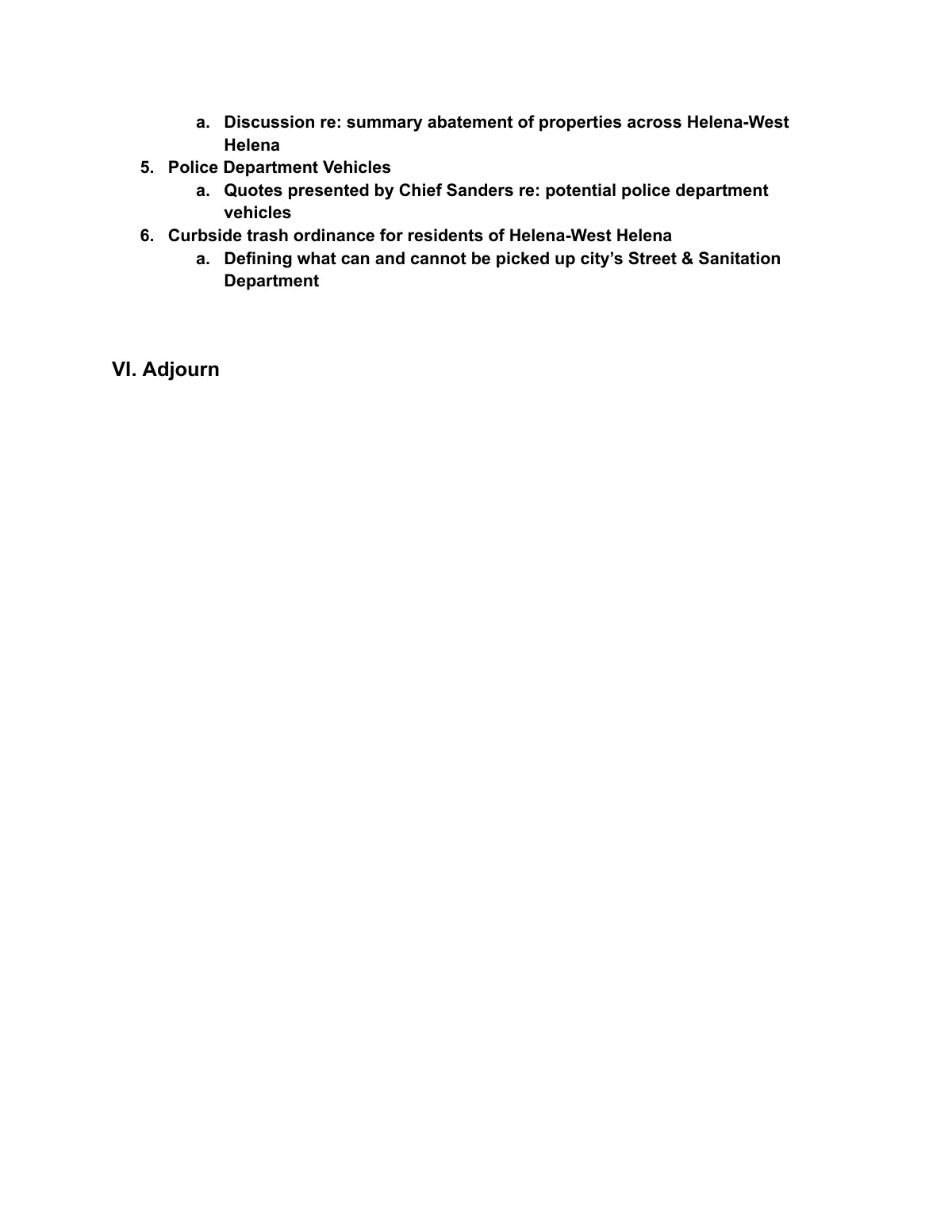 Agenda — page 2