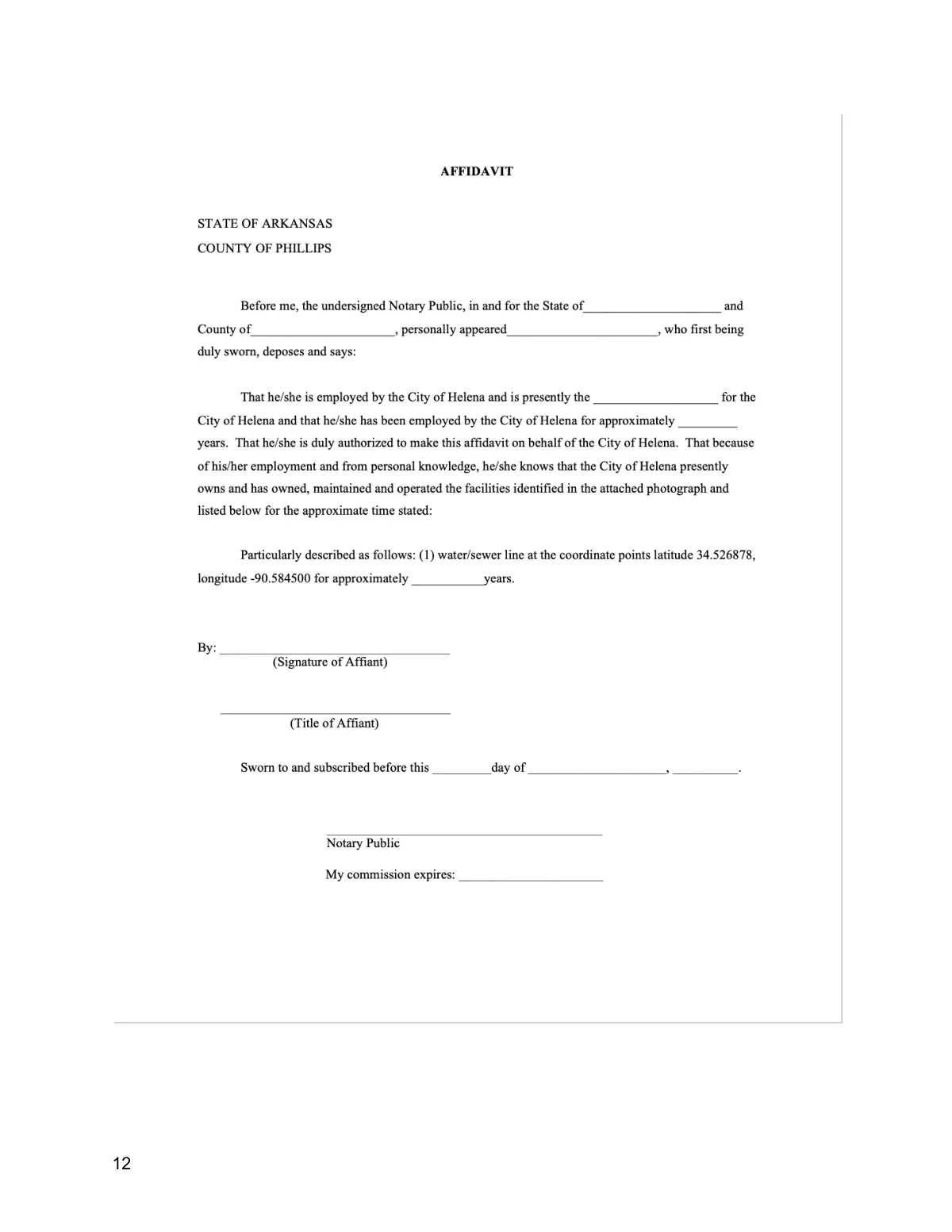 Floodwall Ordinance + Affidavit — page 11