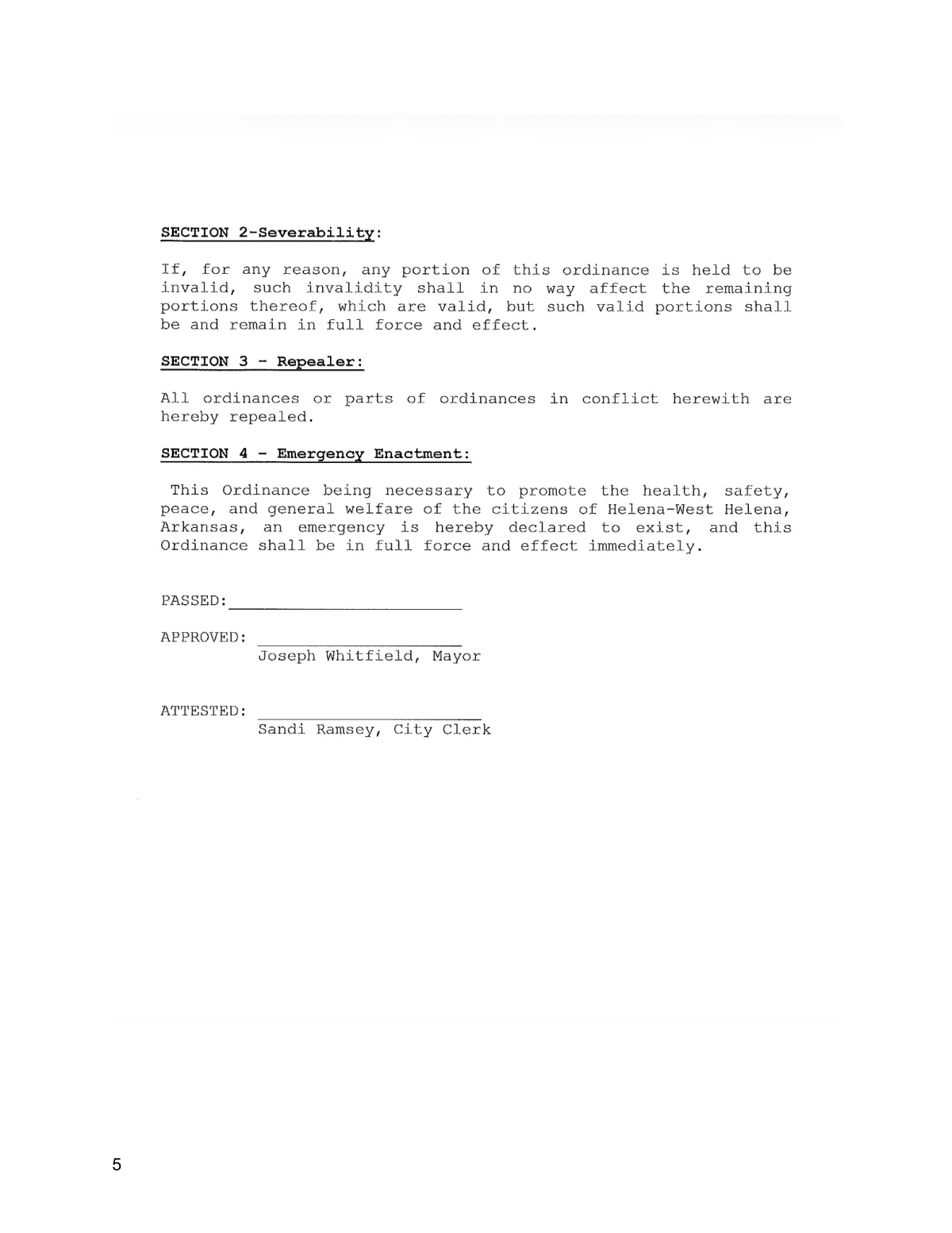 UniFirst Bid-Waiver Ordinance — page 4