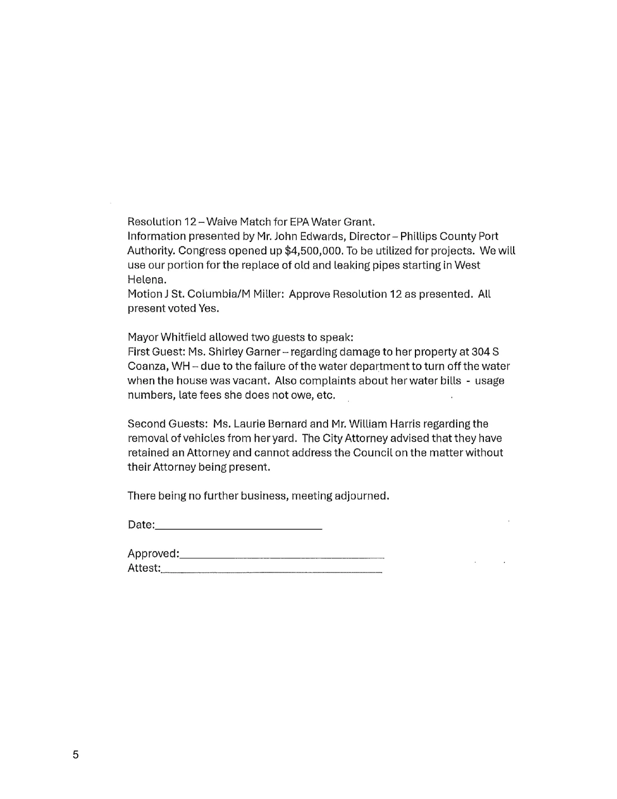 July 7 Meeting Minutes — page 4