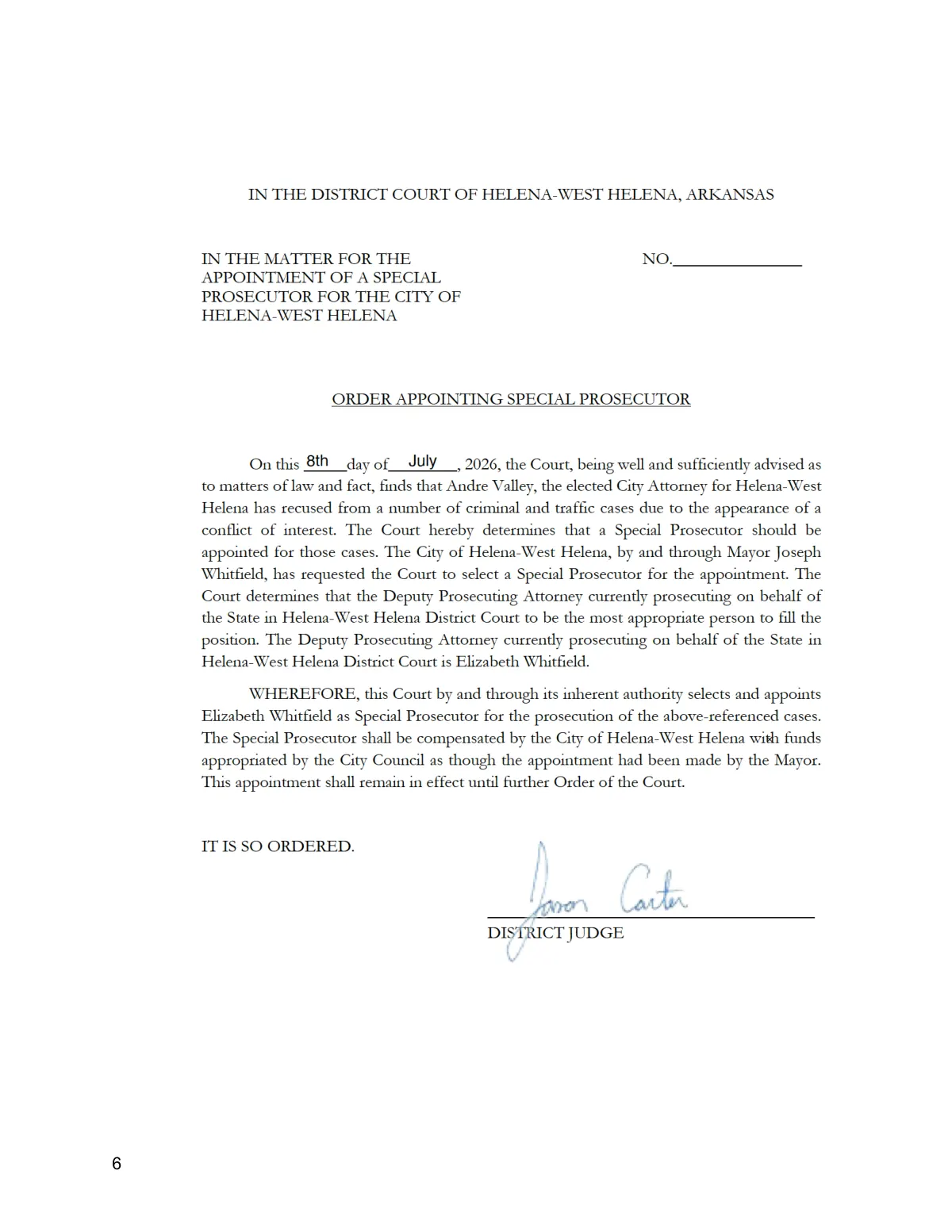 Special-Prosecutor Court Order — page 5