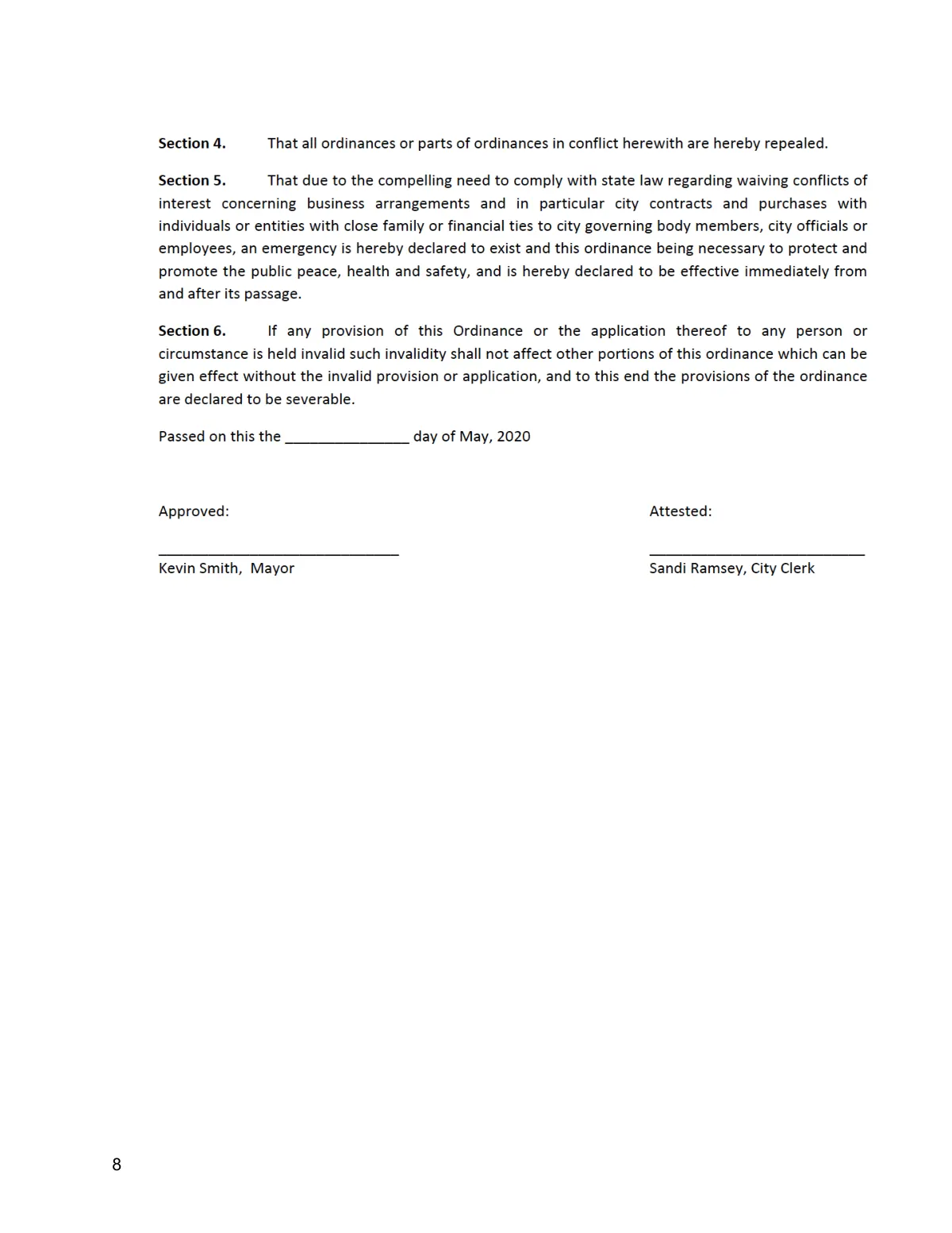 2020 Conflict Ordinance — page 7