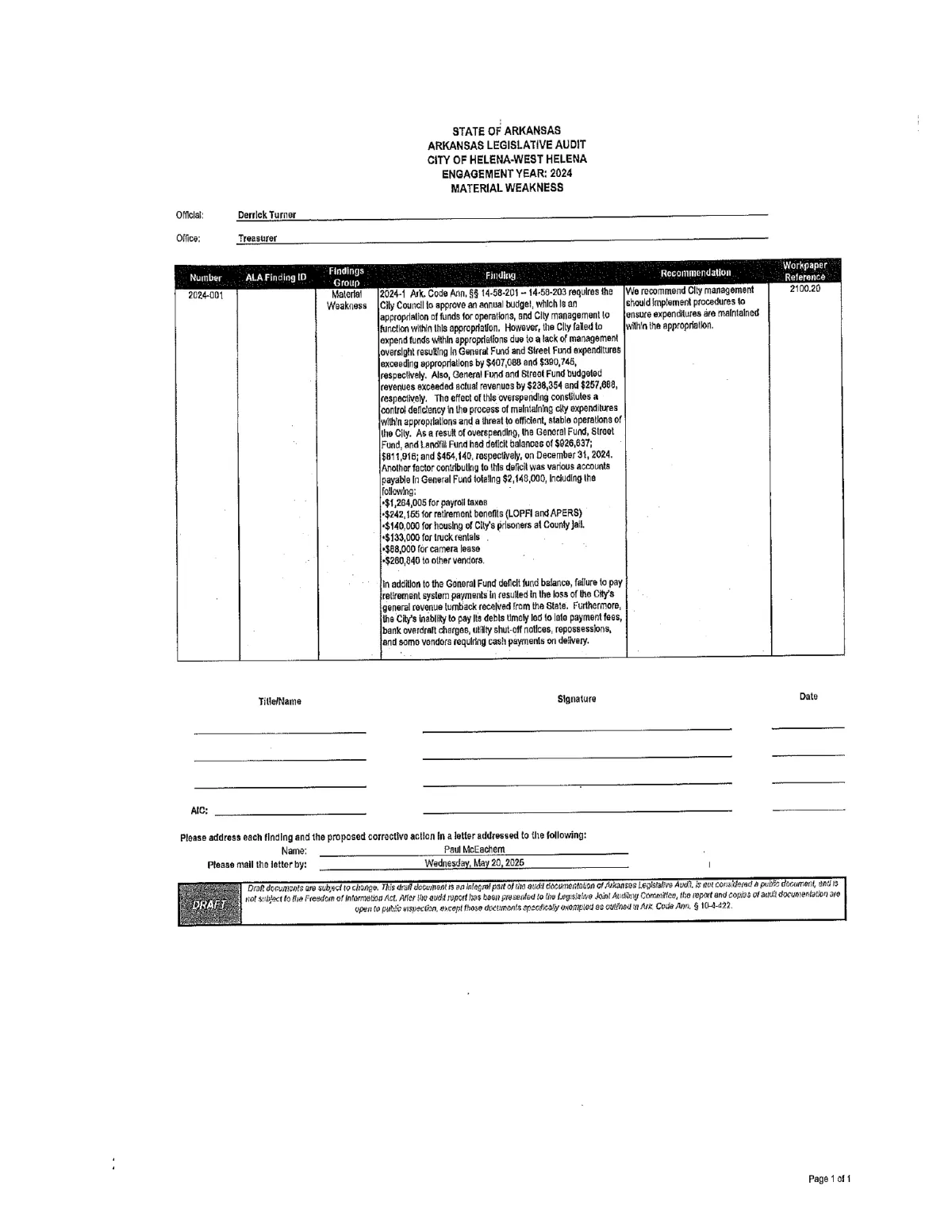 2024 Audit Findings — page 19