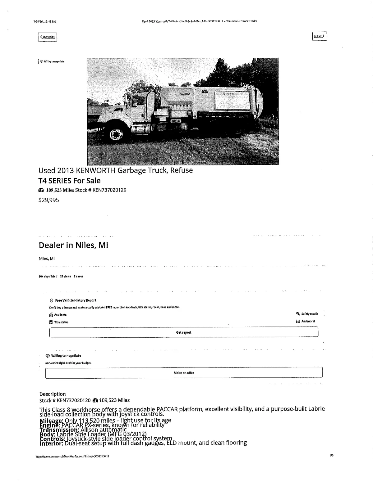 Kenworth T4 Listing — page 5