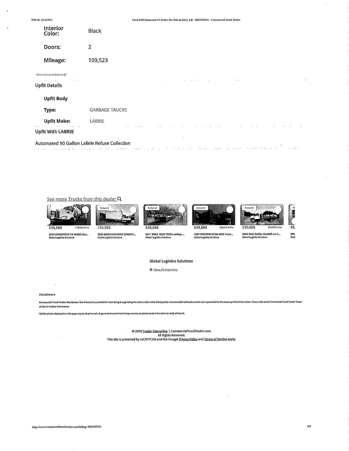 Kenworth T4 Listing — page 7