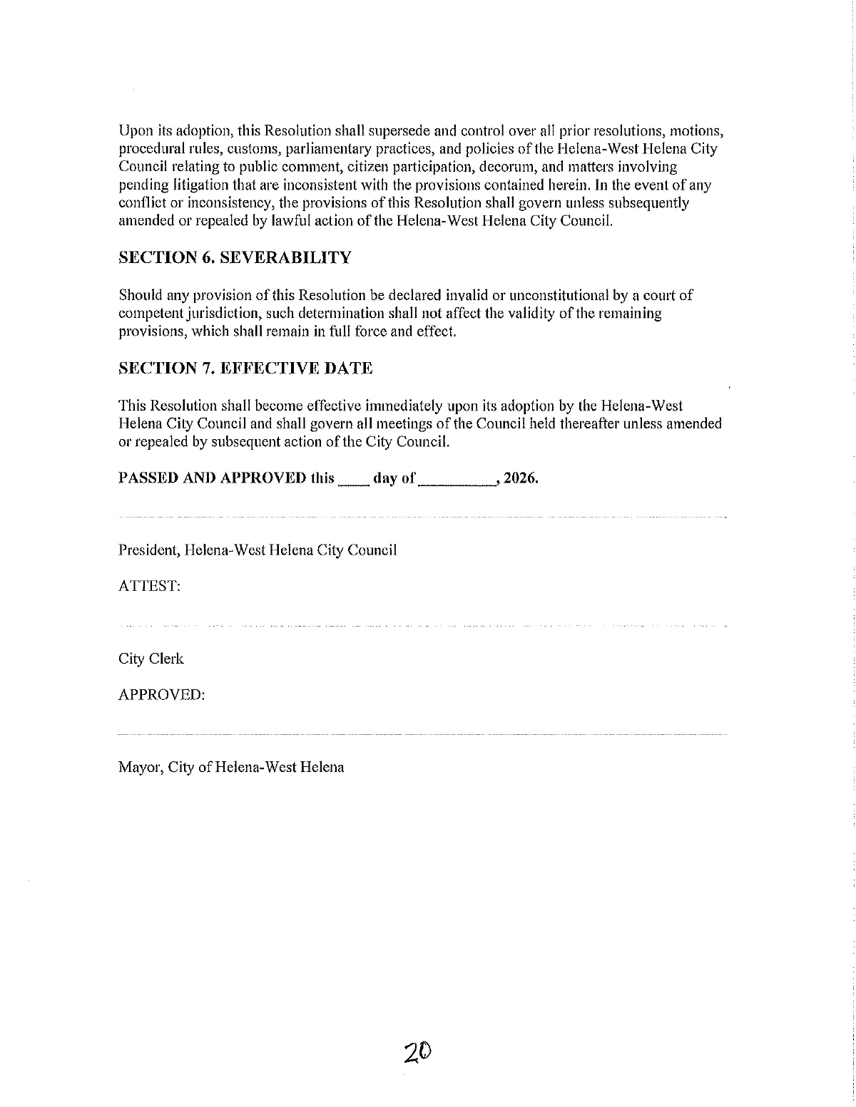 Uniform Rules Resolution — page 20