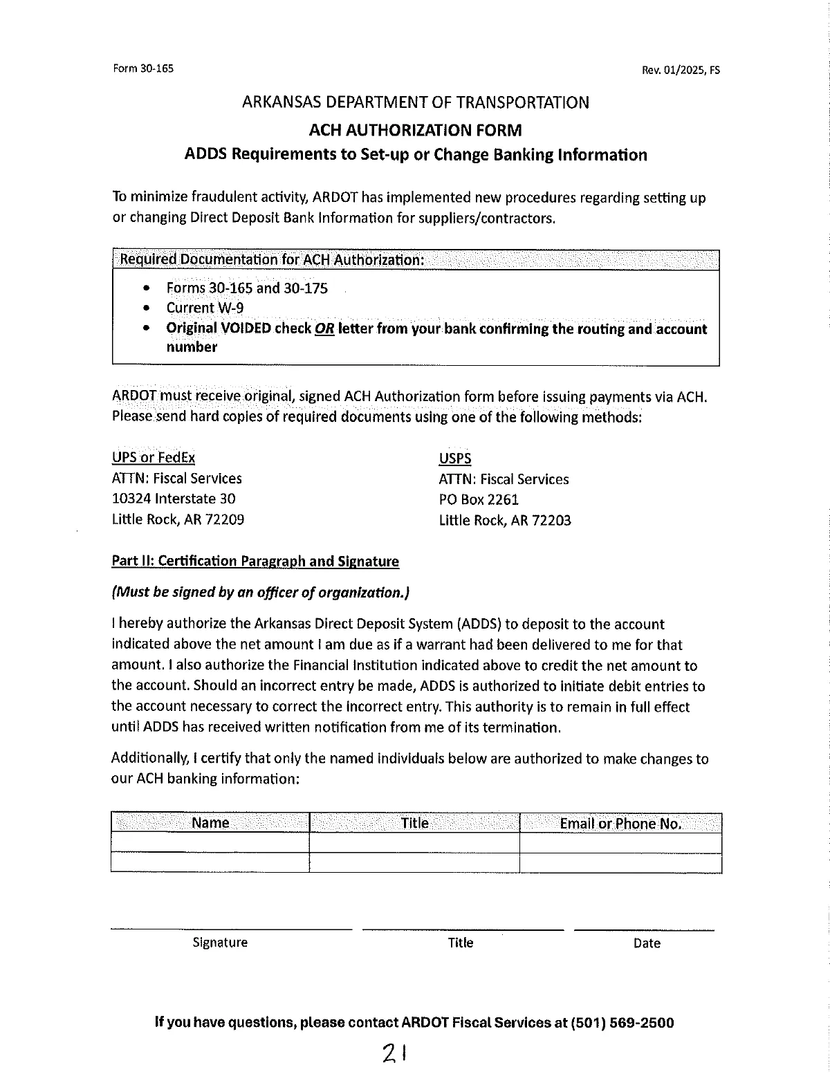 ARDOT Utility Relocation Agreement — page 21