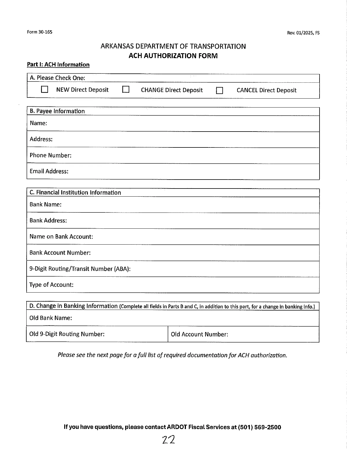 ARDOT Utility Relocation Agreement — page 22