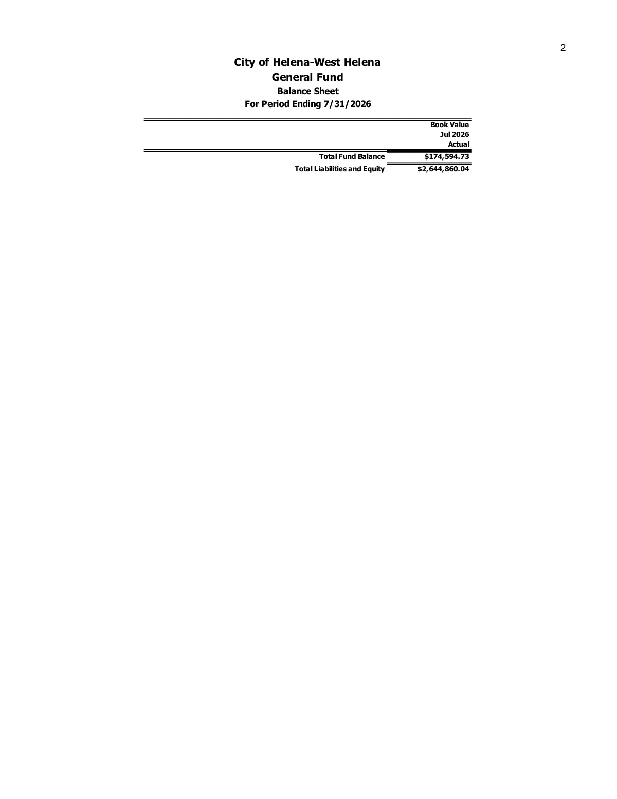 July 2026 Treasurer's Report — page 5