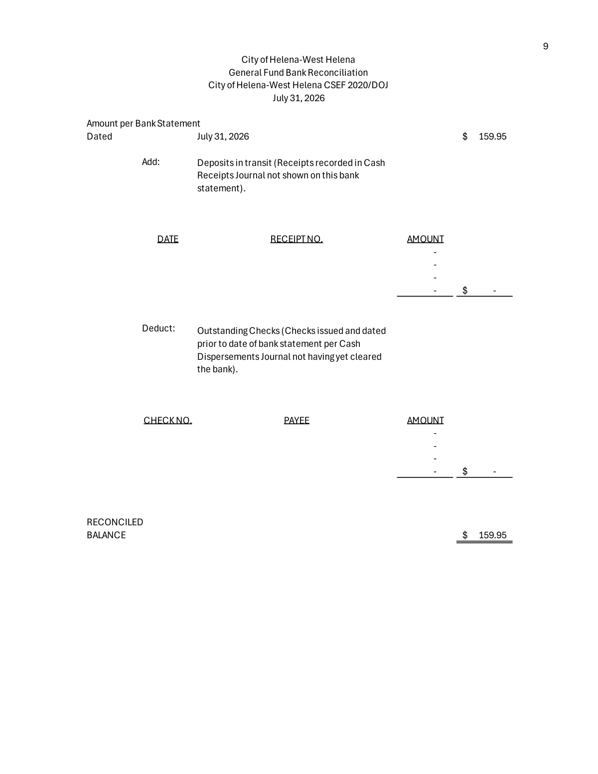 July 2026 Treasurer's Report — page 12