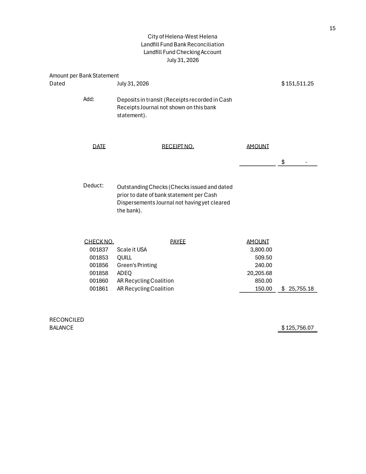 July 2026 Treasurer's Report — page 18