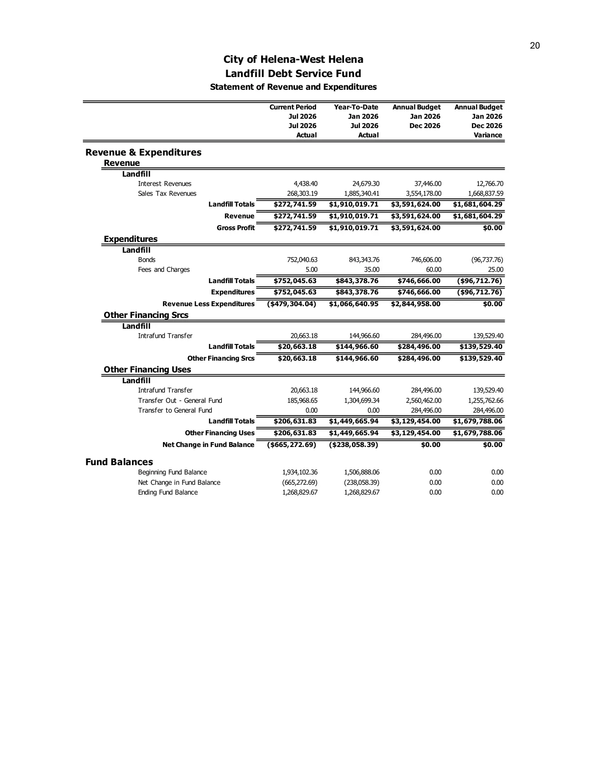 July 2026 Treasurer's Report — page 23