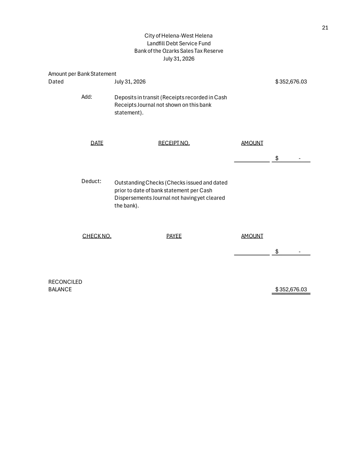 July 2026 Treasurer's Report — page 24