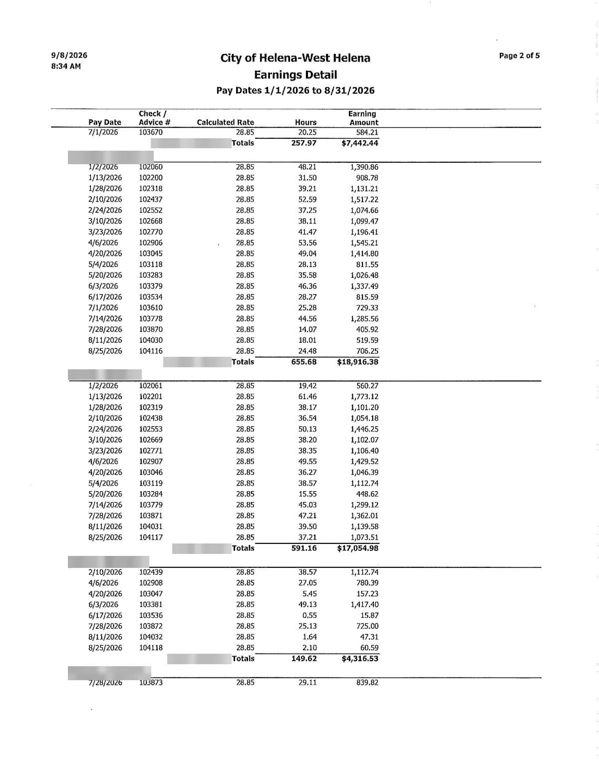 Police Overtime Report — page 2