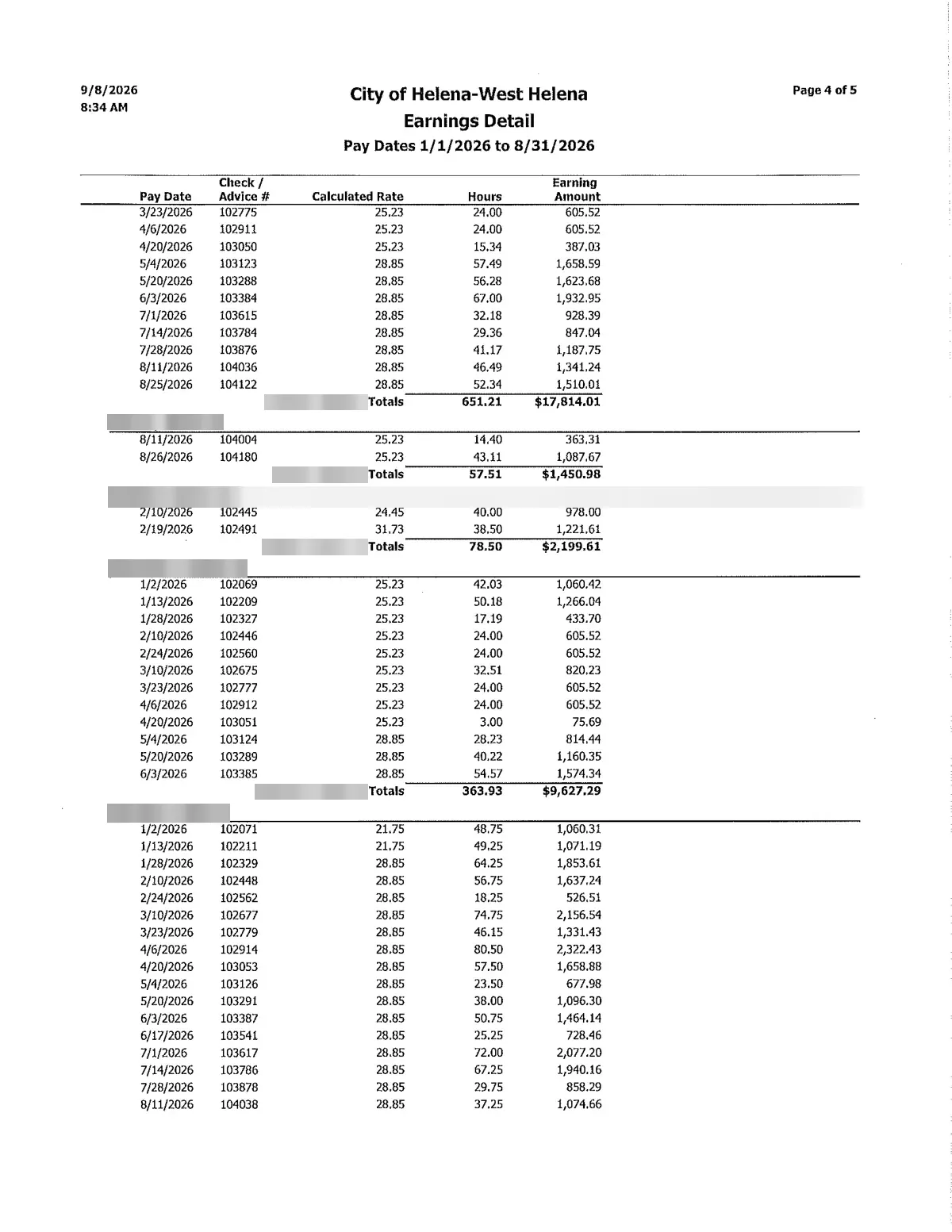 Police Overtime Report — page 4