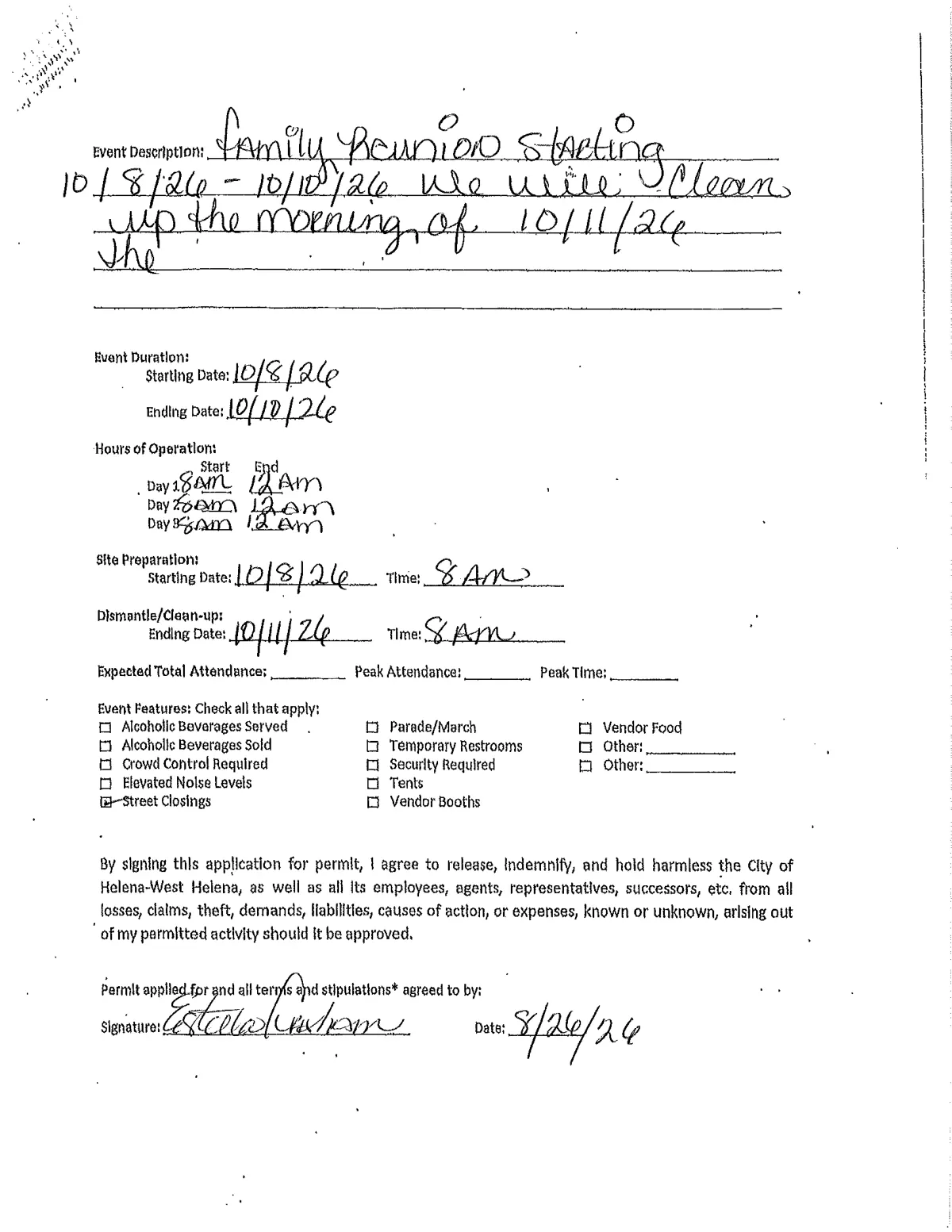 Event Permits (3 applications) — page 5