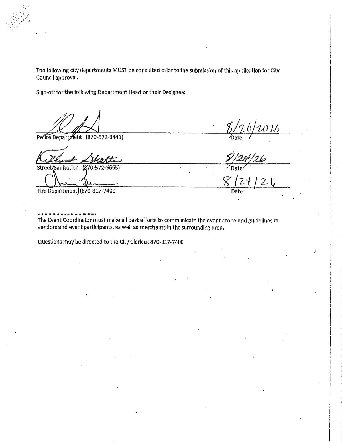 Event Permits (3 applications) — page 6
