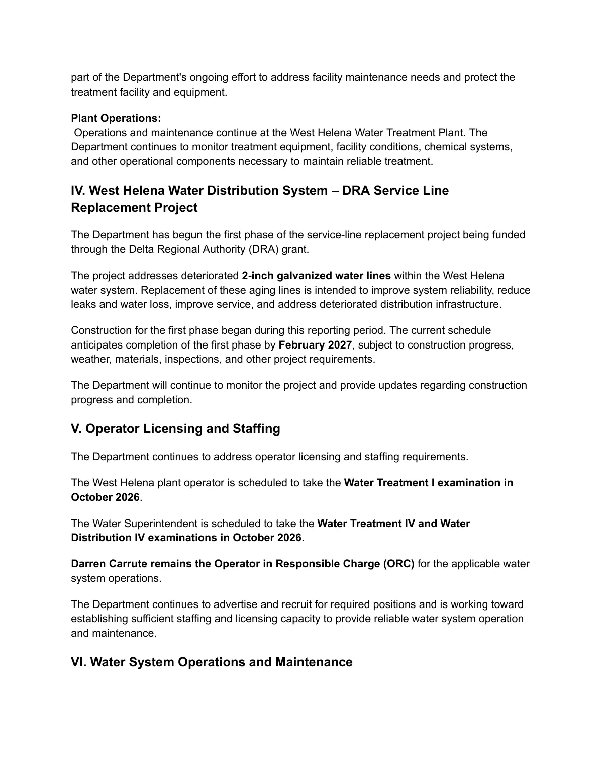 ADH Quarterly Update (Draft) — page 2