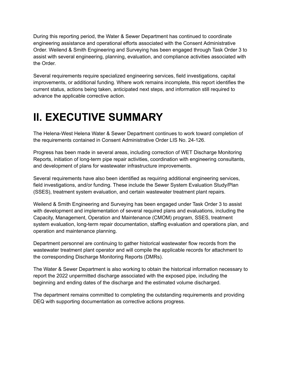 DEQ Quarterly Report (Draft) — page 2