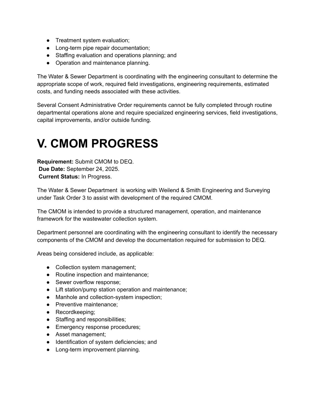 DEQ Quarterly Report (Draft) — page 5