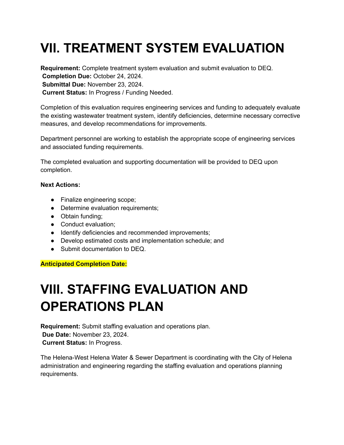 DEQ Quarterly Report (Draft) — page 7