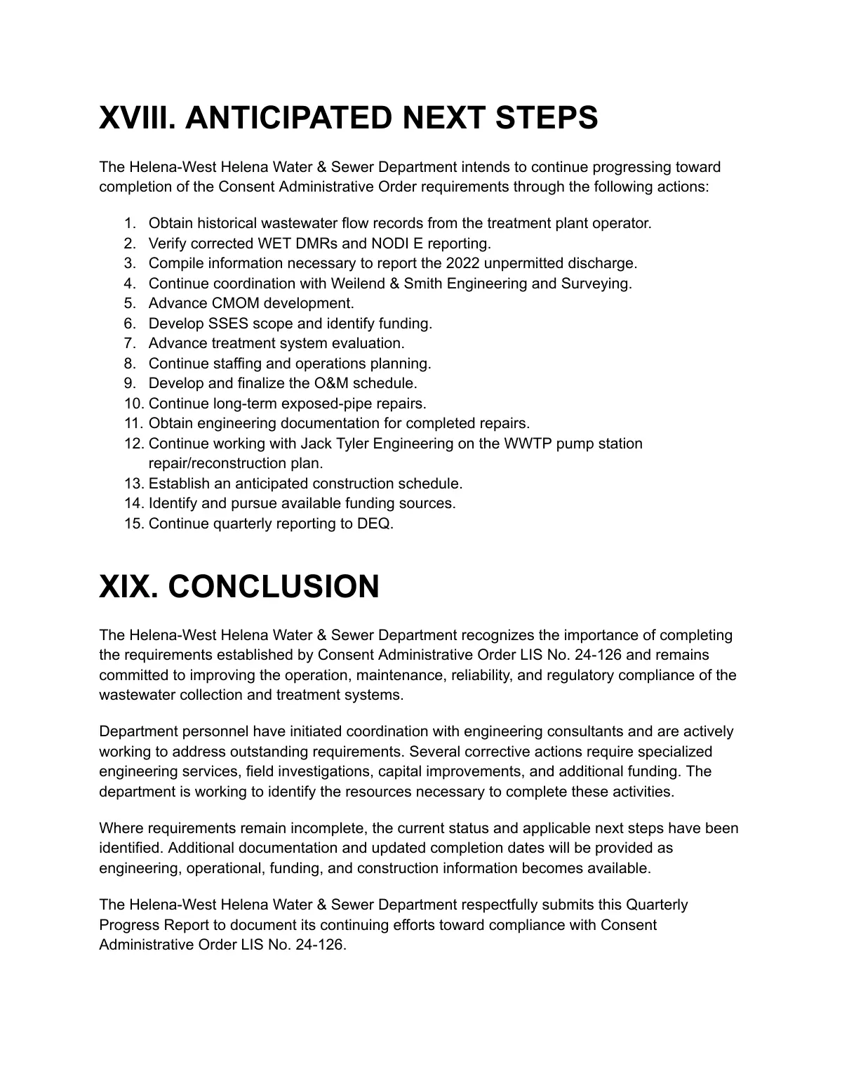 DEQ Quarterly Report (Draft) — page 18