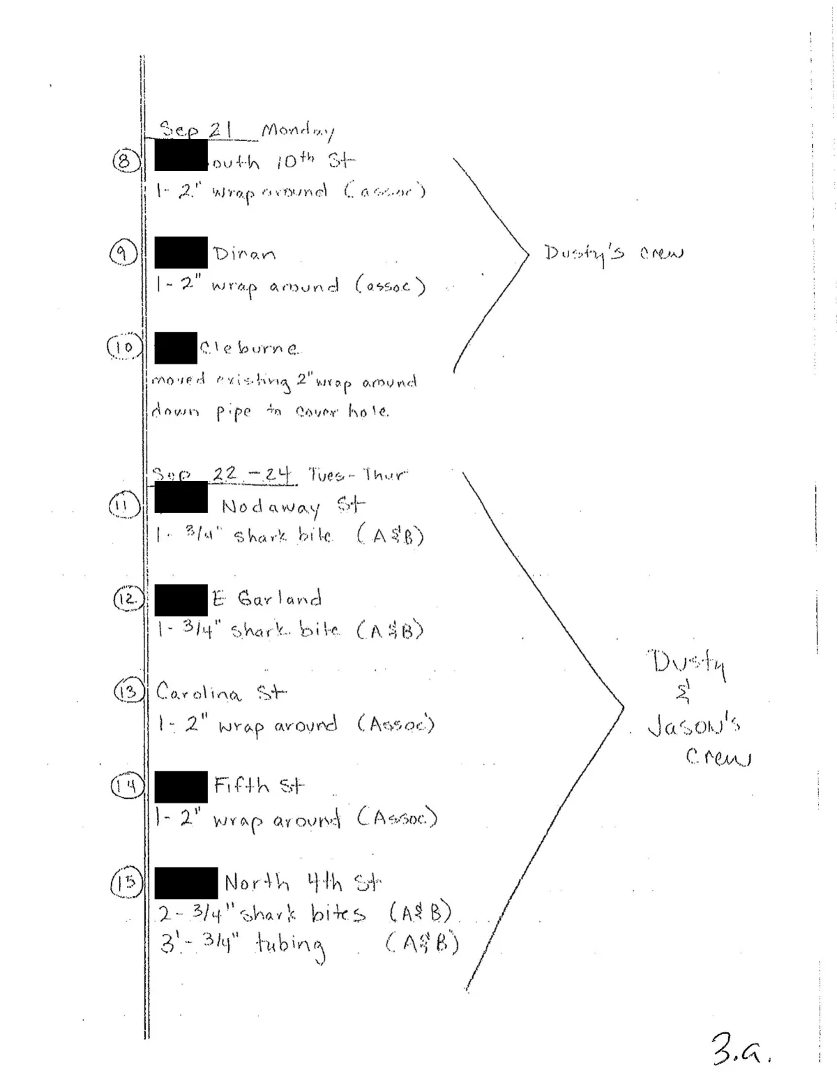 A&B Repair Notes (27 repairs) — page 2