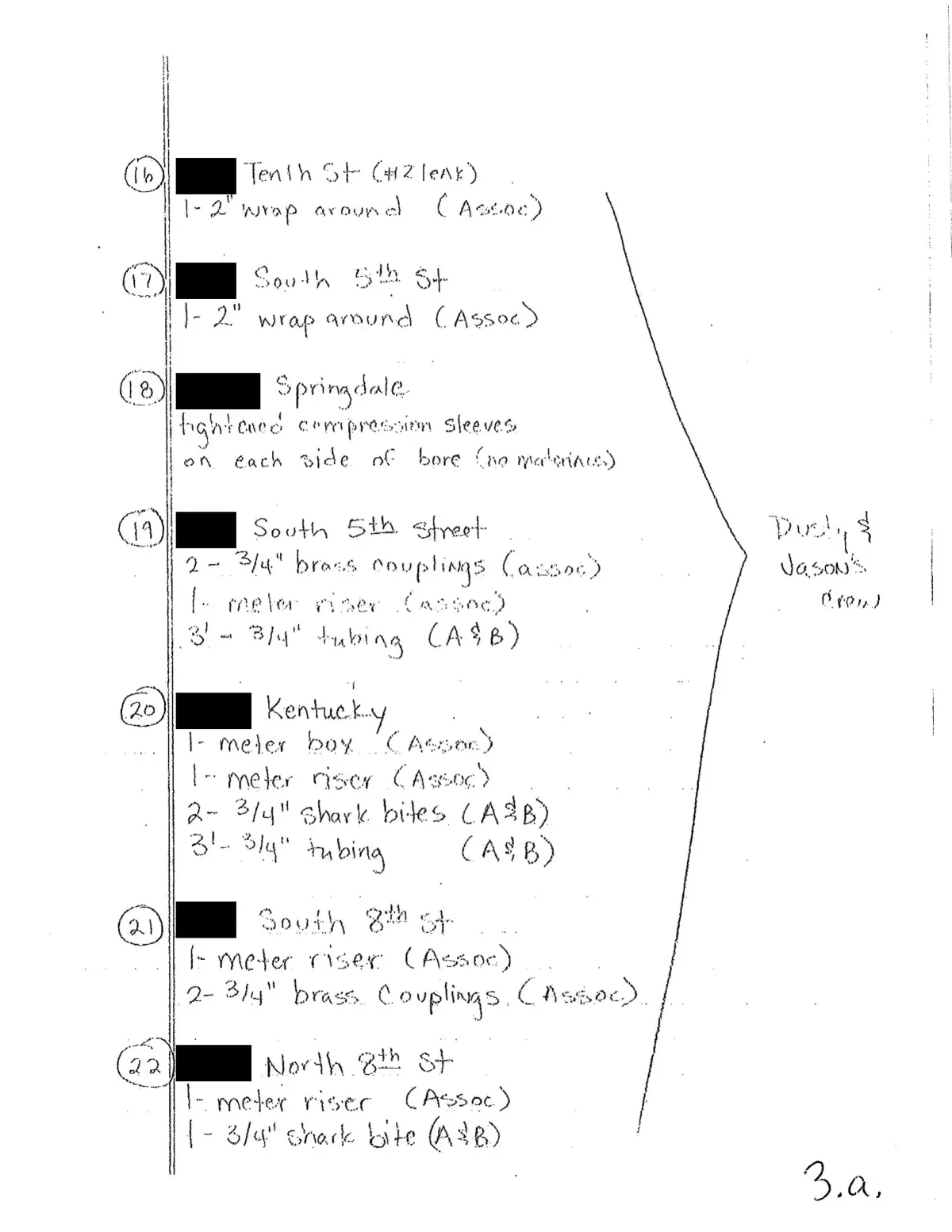 A&B Repair Notes (27 repairs) — page 3