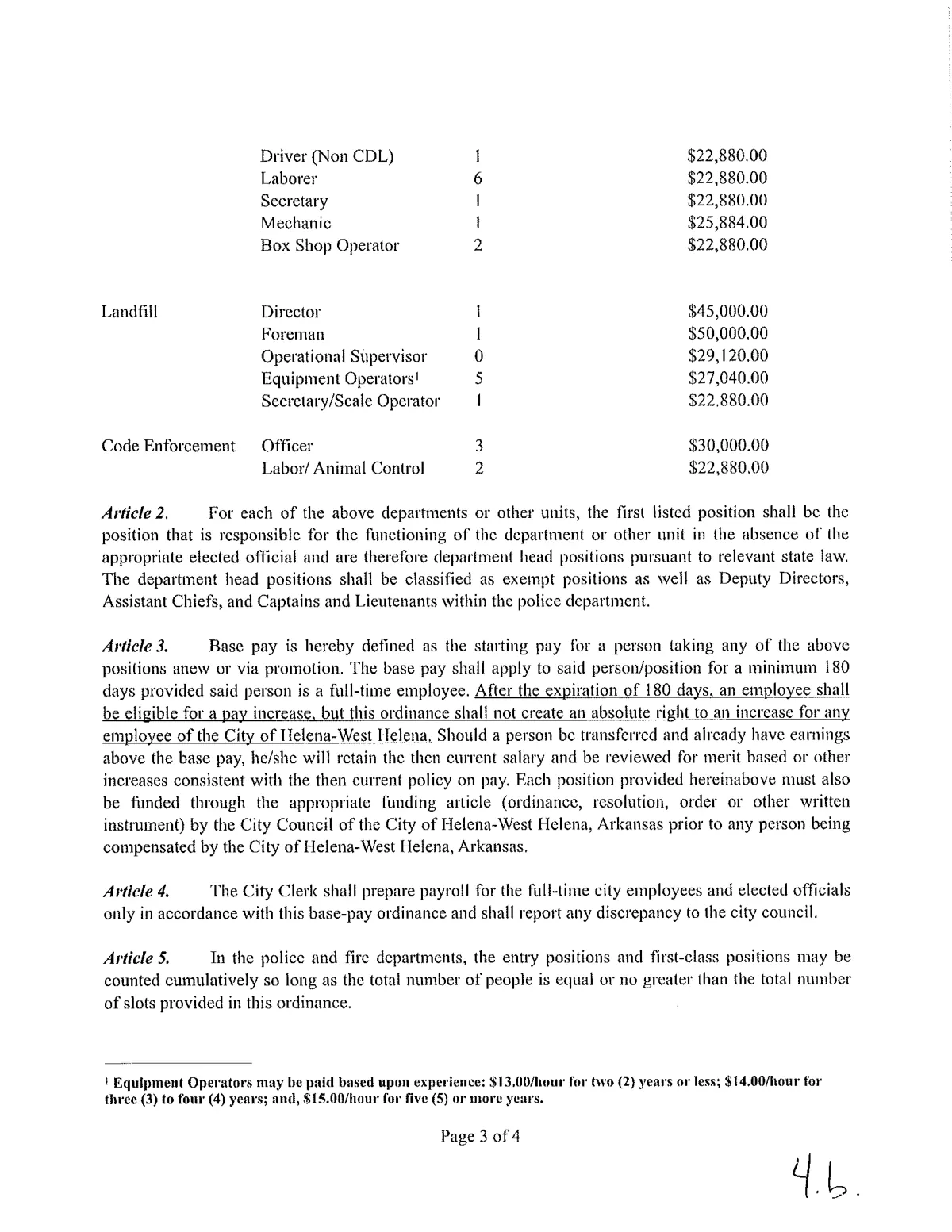 Base Pay Ordinance — page 3