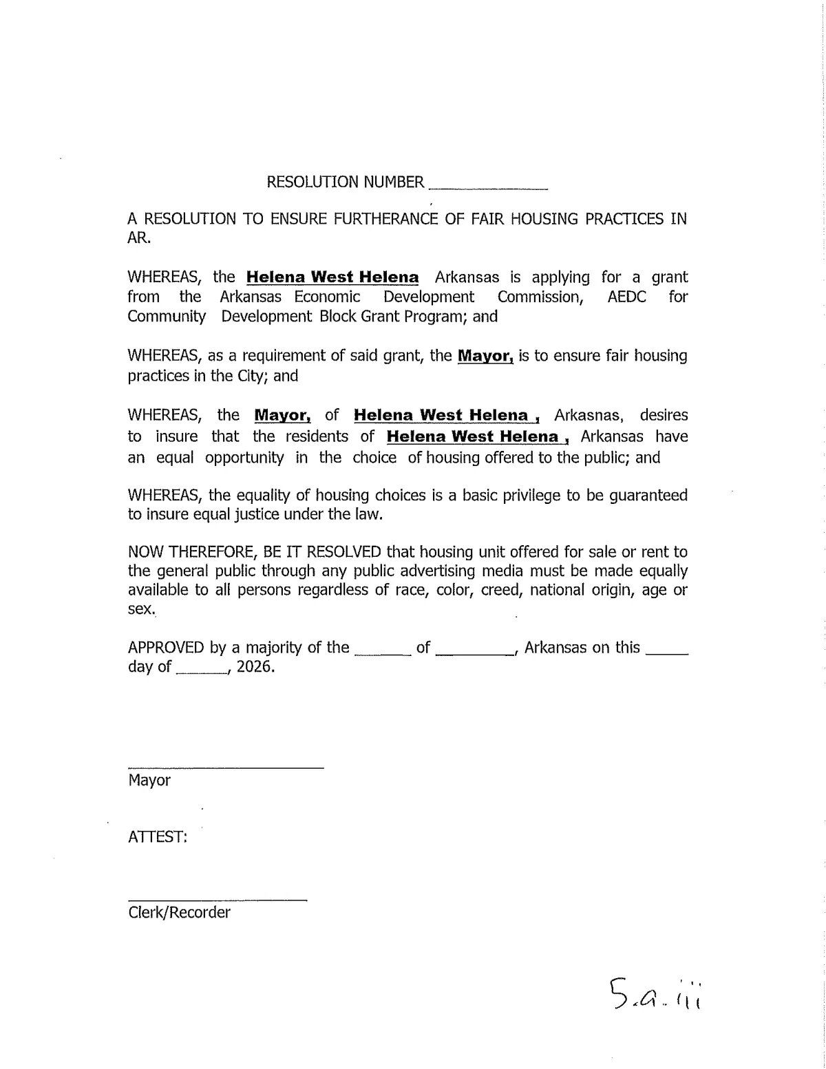 Block Grant Resolutions — page 3