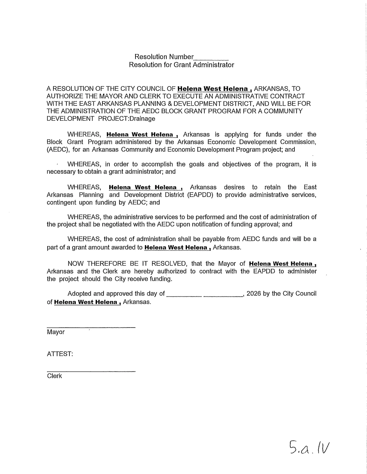 Block Grant Resolutions — page 4