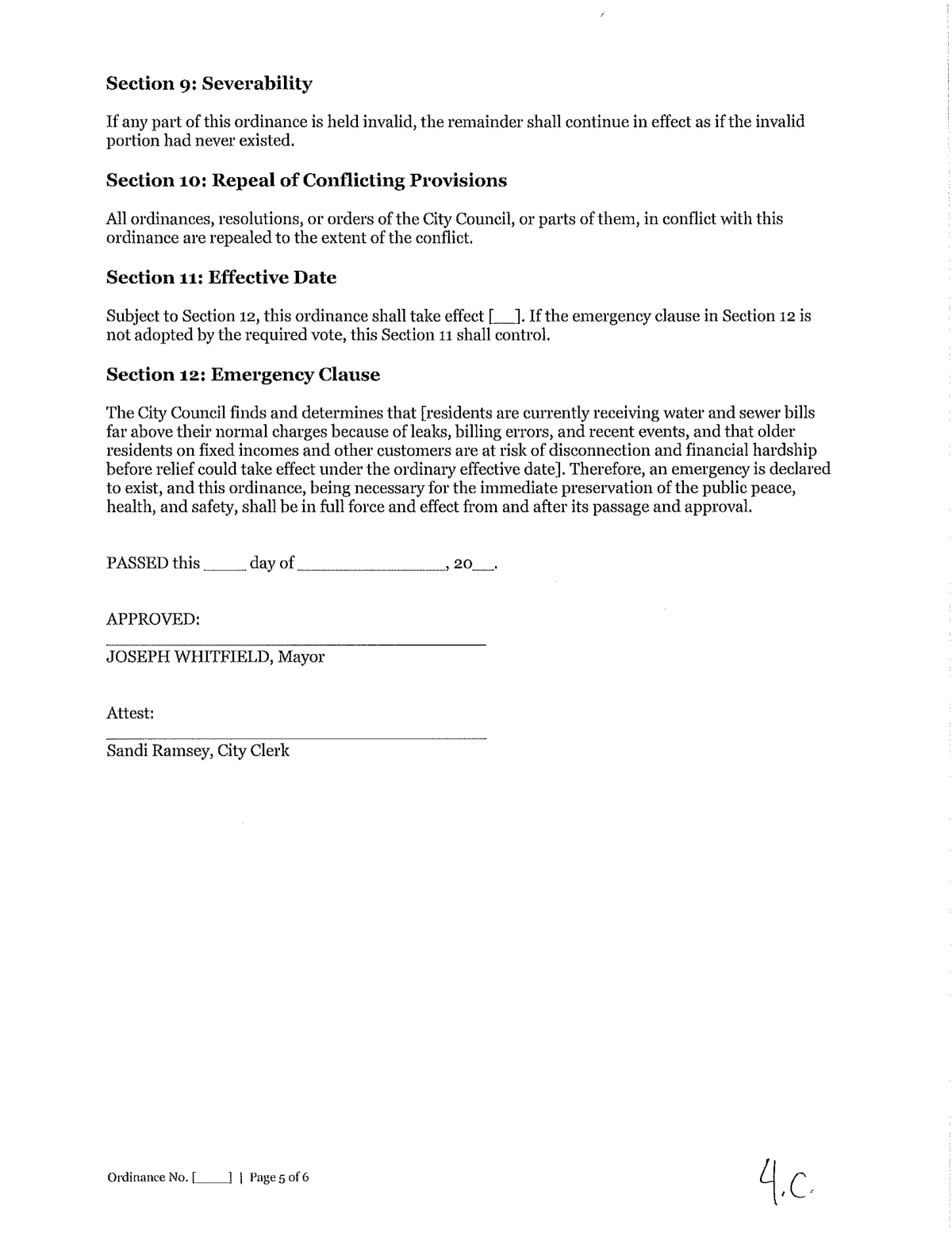 Mayor's Draft Ordinance — page 3