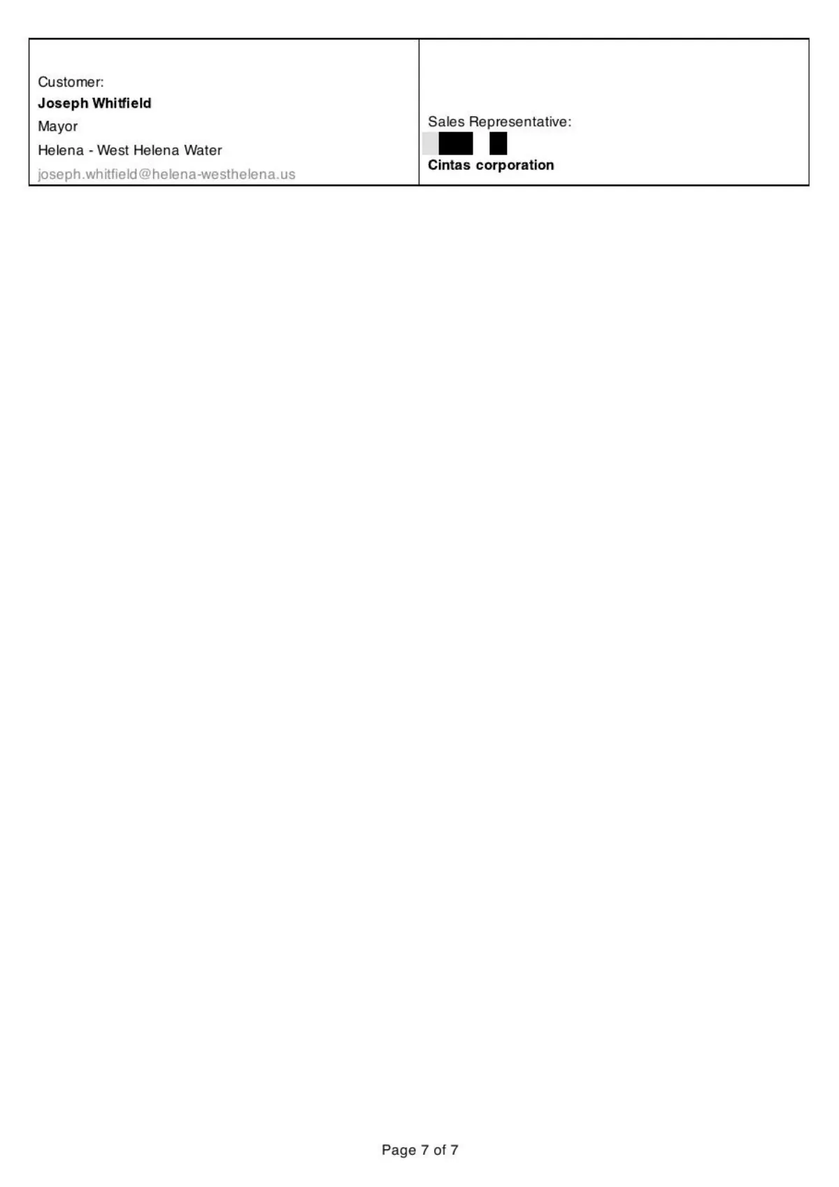 Cintas Agreement (60 months) — page 7