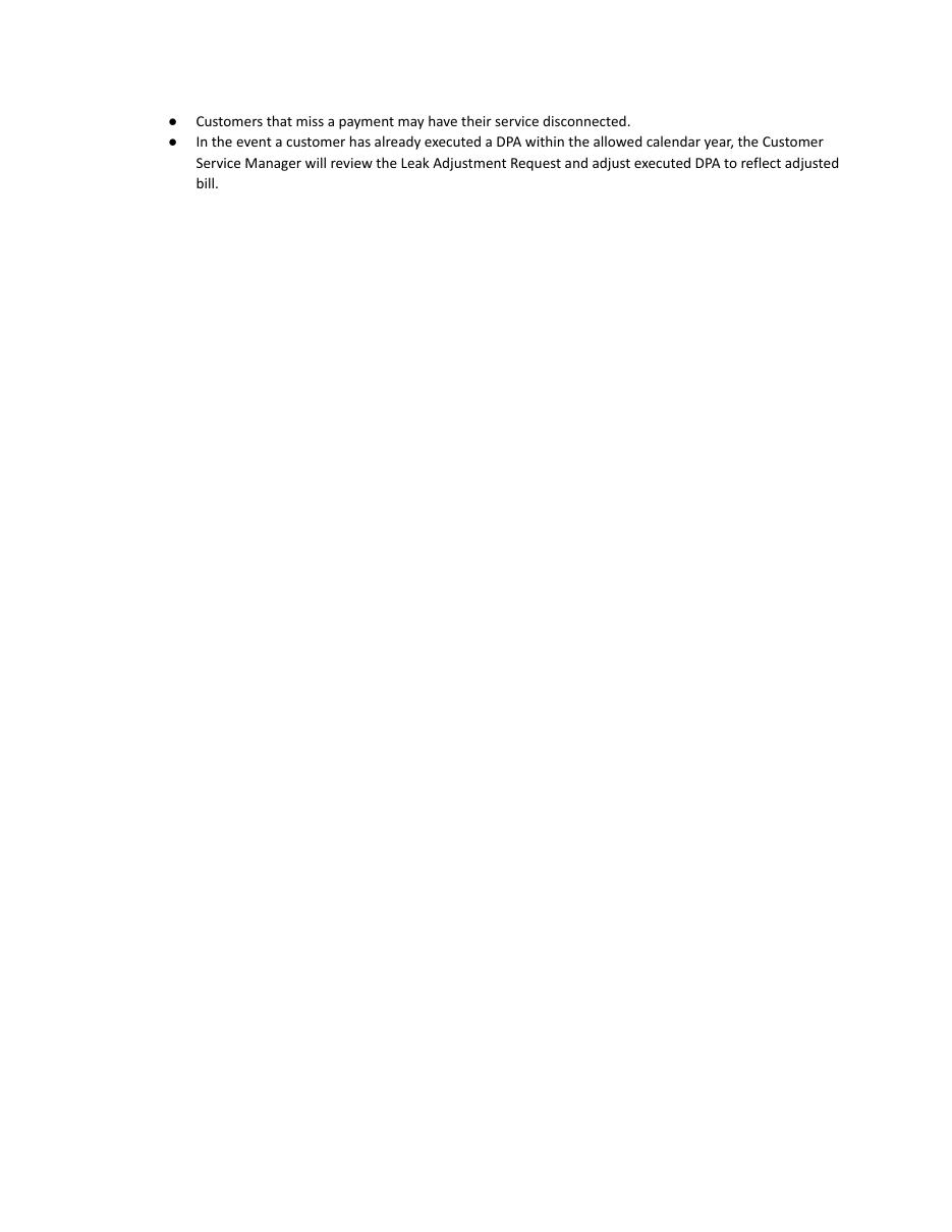 Bryant AR leak adjustment policy, page 3